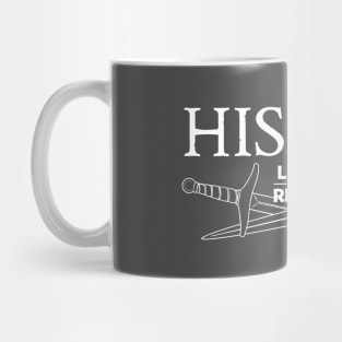 History: Learn or Repeat daggers white Mug